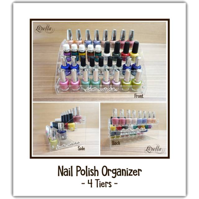 Jual Nail Polish Organizer / Nail Polish Rack / Rak Nail Polish / Rak ...