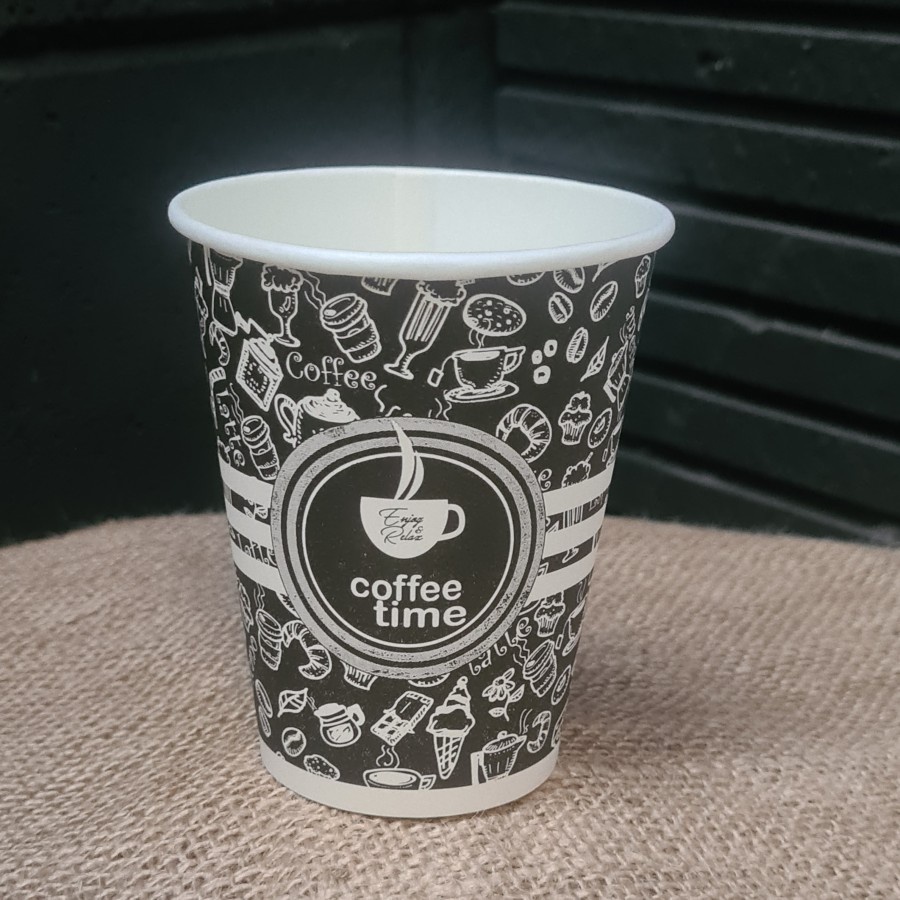 Jual PAPER CUP 8OZ KOPI POLOS LEBIH MURAH EKONOMIS 1000 pcs tanpa tutup ...