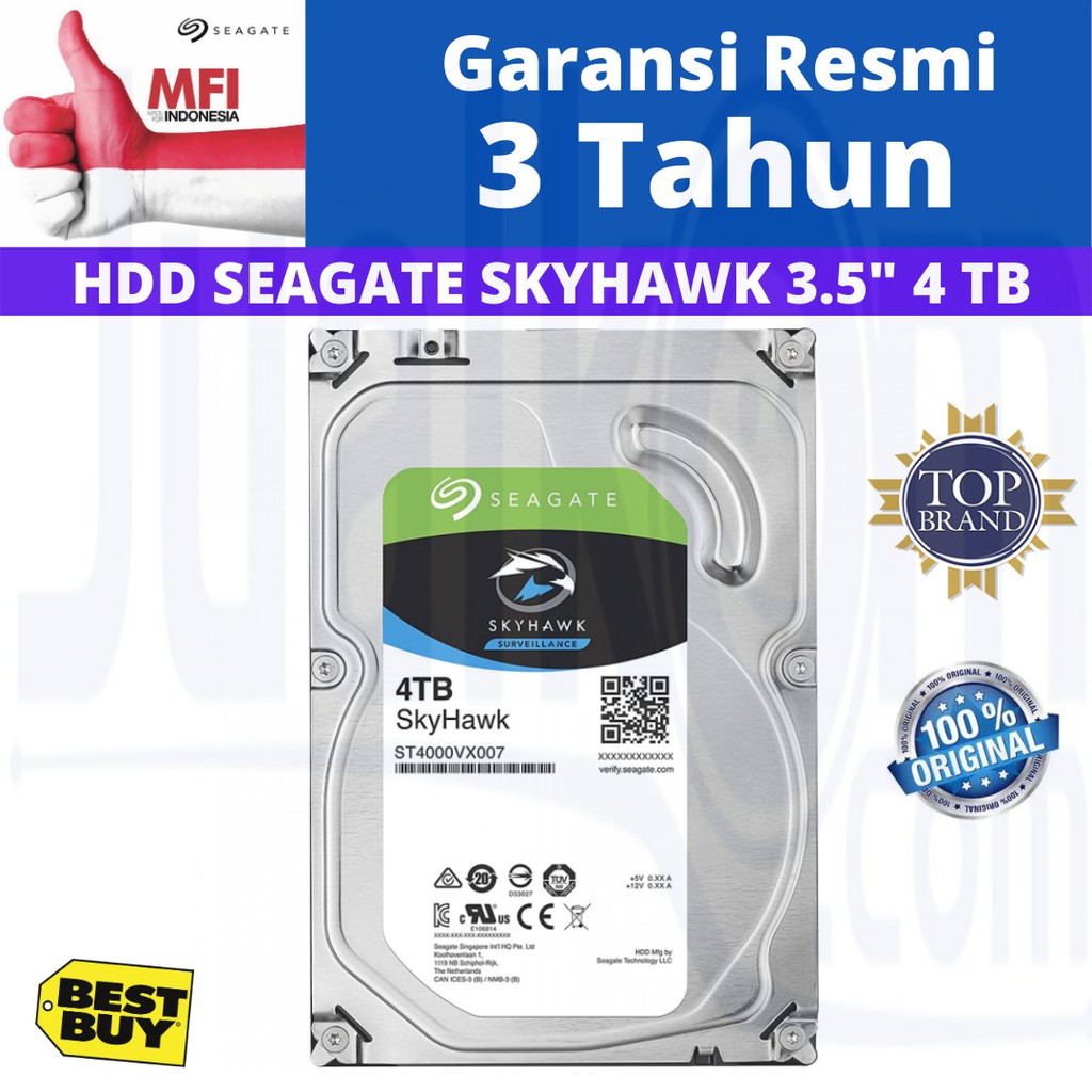 Jual Seagate Skyhawk 4tb Sata 35 Harddisk Surveillance Cctv Shopee Indonesia 7352