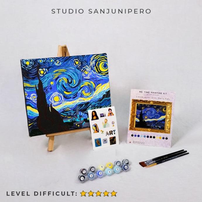 Jual Starry night paint by number kit studio sanjunipero / limited
