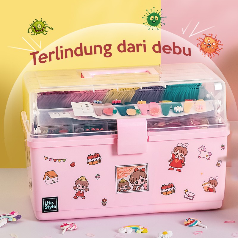 Jual BOX ORGANIZER / KOTAK JEPIT RAMBUT / BOX SERBAGUNA | Shopee Indonesia
