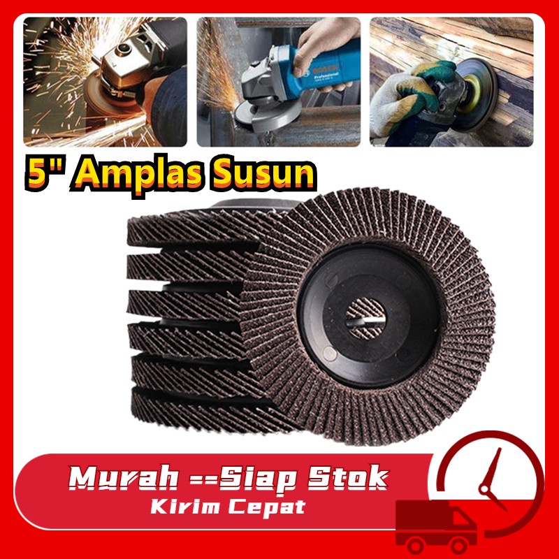 Jual Amplas Bulat 4 Inci Amplas Susun 4"Flap Disc Roda Grinding Pengamplasan Cakram untuk