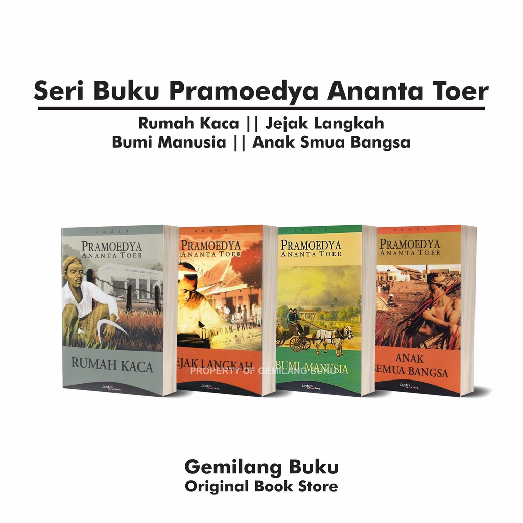 Jual Best Seller!! Seri Buku Pramoedya Ananta Toer: Anak Semua Bangsa ...