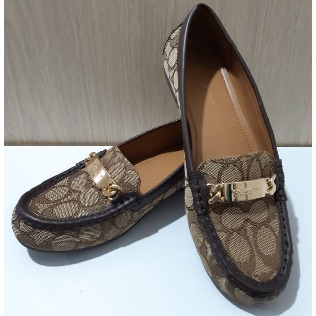 Leather Loafers Coach Quality Coach Moira Loafer Sepatu Wanita