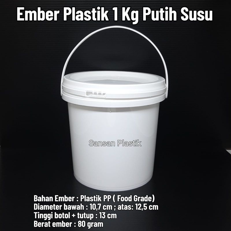 Jual Ember 1 Kg Pail 1 Kg Ember Kurma Ember Es Cream Pail Cat Putih Shopee Indonesia 3161