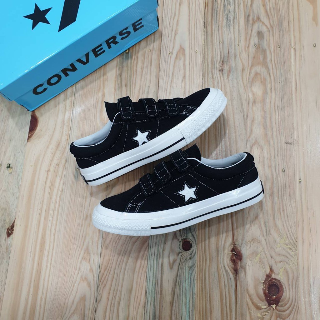 Converse one star black velcro on sale