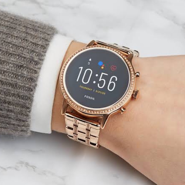 Jual Fossil Gen 5 refurbished rose gold blink FTW6035 FTW 6035 Shopee Indonesia