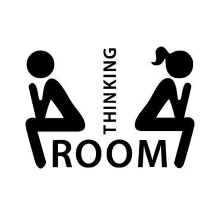 Jual Stiker Dinding / Stiker Kamar Mandi / Wall Sticker (Thinking Room