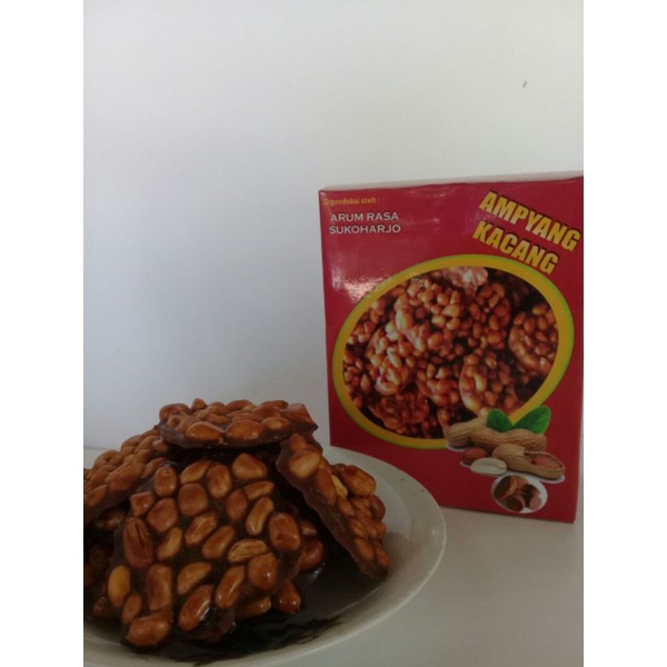 Jual Ampyang Gula Kacang Kardus Arum Rasa Manis Gurih Renyah 200gram