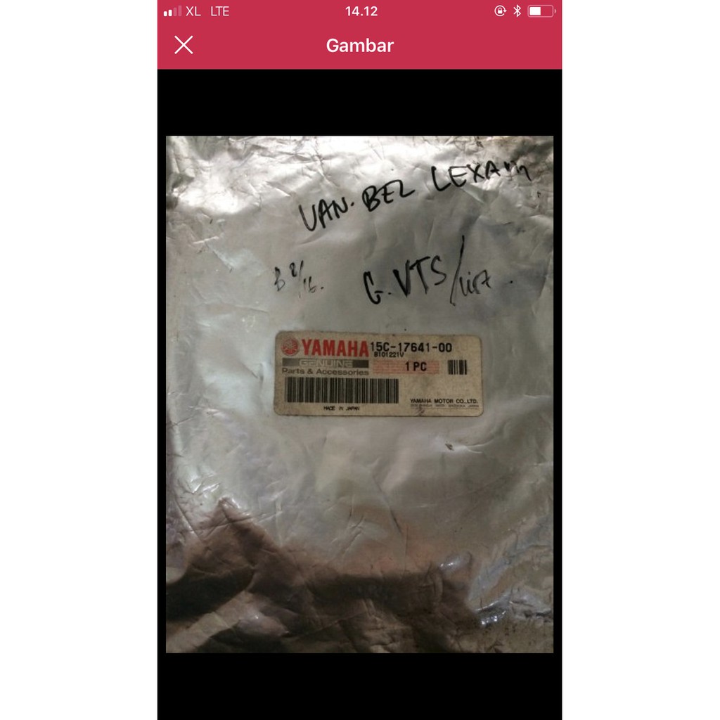 Jual V belt yamaha Lexam original 15C Shopee Indonesia