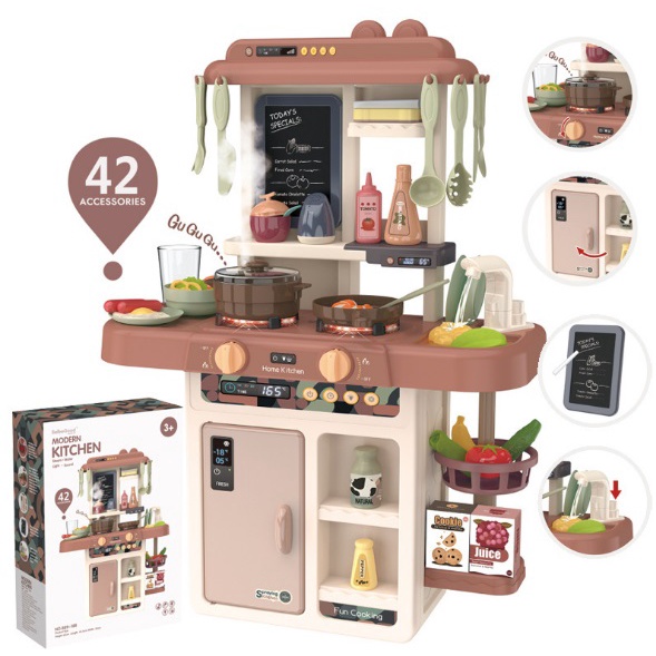 Jual Mainan spraying mist kitchen set anak isi 42 pcs mainan kompor