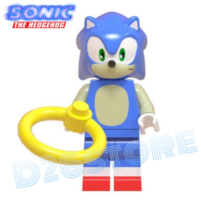 Jual Mainan Lego Mini Figure Sonic The Hedgehog + Ring Sonic The Movie ...