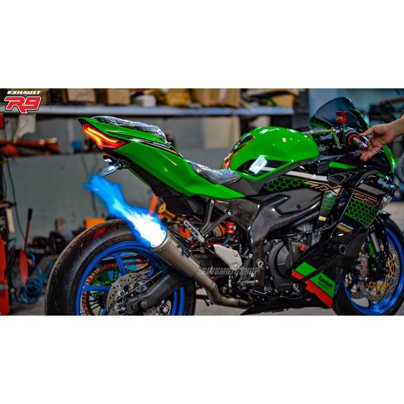 Jual Knalpot R9 M2 Zx25r Titanium | R9 Exhaust GP M2 Kawasaki