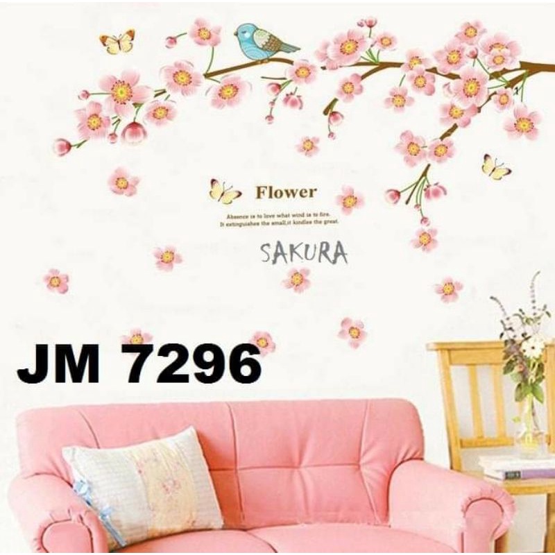 Jual stiker dinding karakter ranting sakura and little bird | Shopee ...