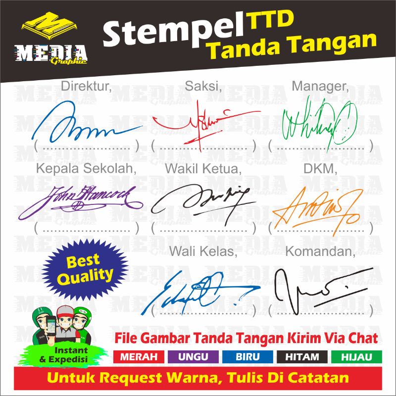 Jual STEMPEL TTD / STEMPEL TANDA TANGAN / STEMPEL NAMA / STEMPEL CUSTOM