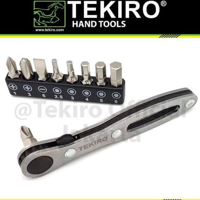 Jual Tekiro Insert Rachet Screwdriver Bits Obeng Rachet | Shopee Indonesia