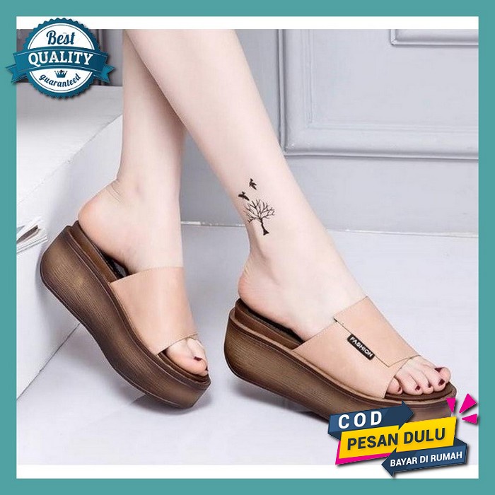 Jual Sandal Wedges Slip Sendal Tali Jinjit Haihil Wanita Cewek Korea ...