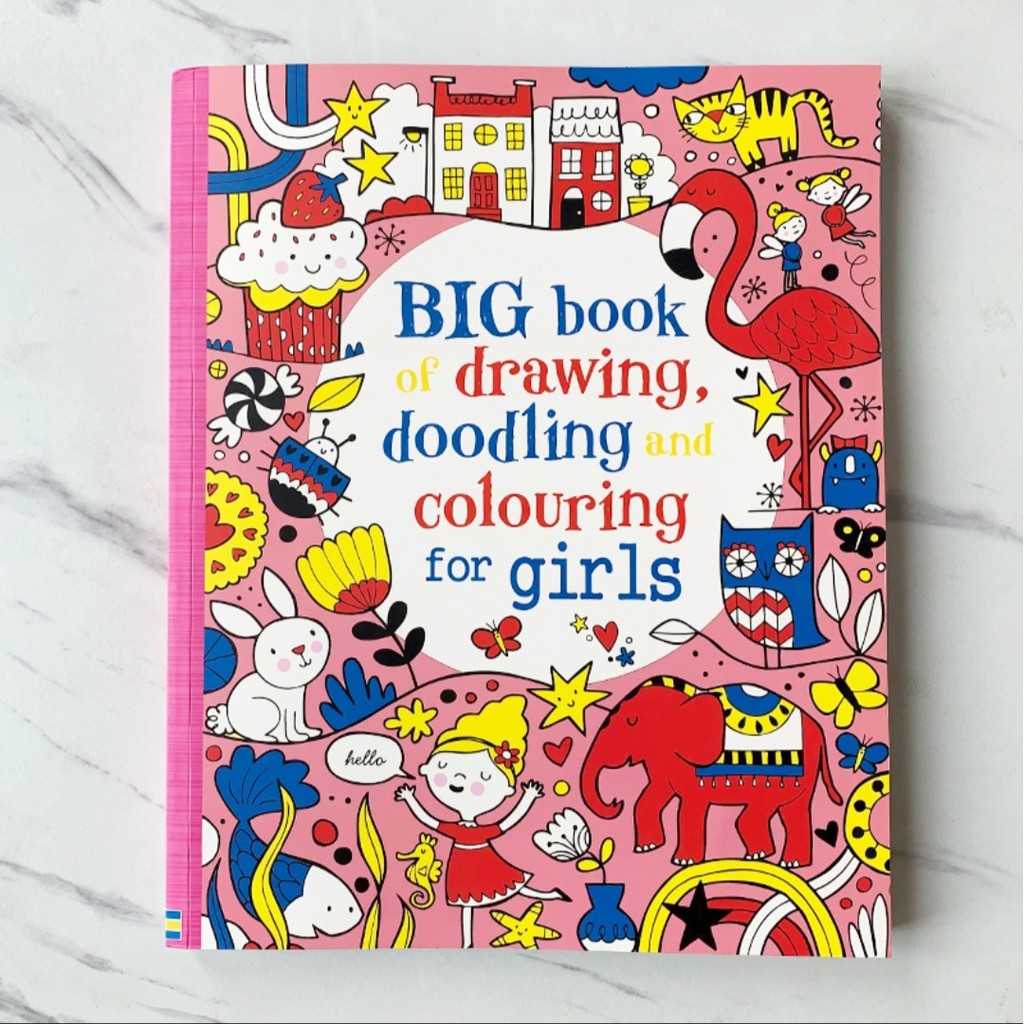 Jual USBORNE BIG BOOK OF DRAWING DOODLING AND COLOURING BUKU BESAR