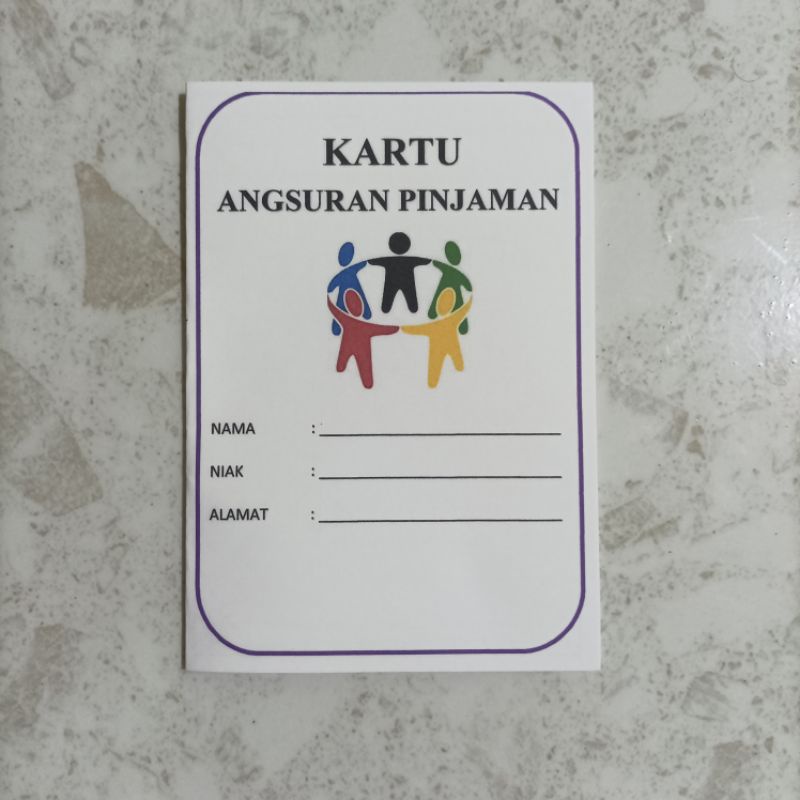 Jual Kartu Angsuran Pinjaman Custom | Shopee Indonesia