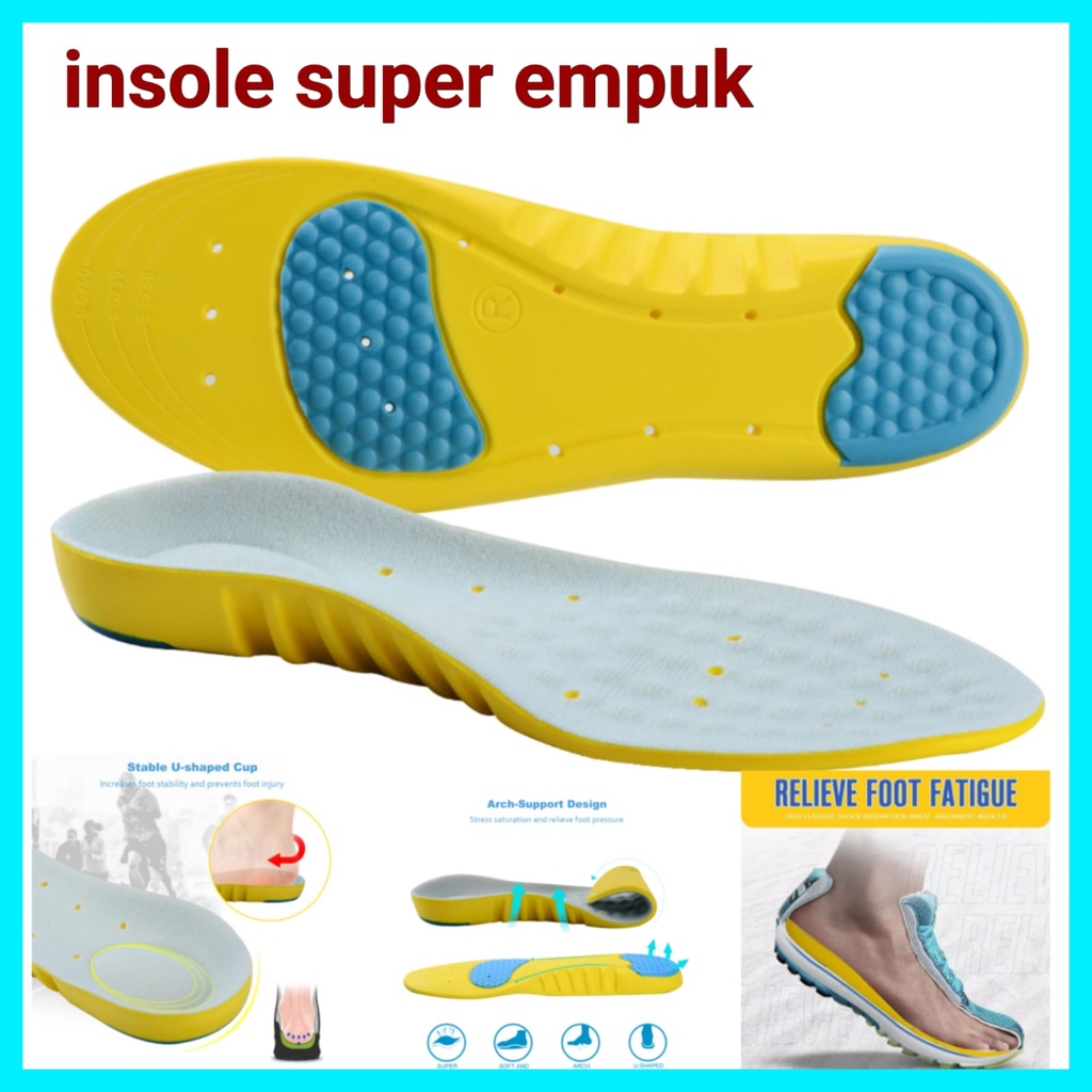 Jual BEST QUALITY INNSOLE SEPATU PRIA DAN WANITA INSOLE MEMORI FOAM