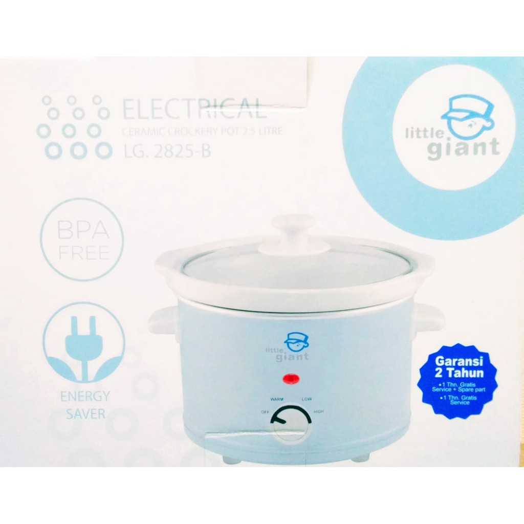 Jual LITTLE GIANT SLOW COOKER CERAMIC CROCKERY 2,5 LITER ( LG2825 ) Shopee Indonesia