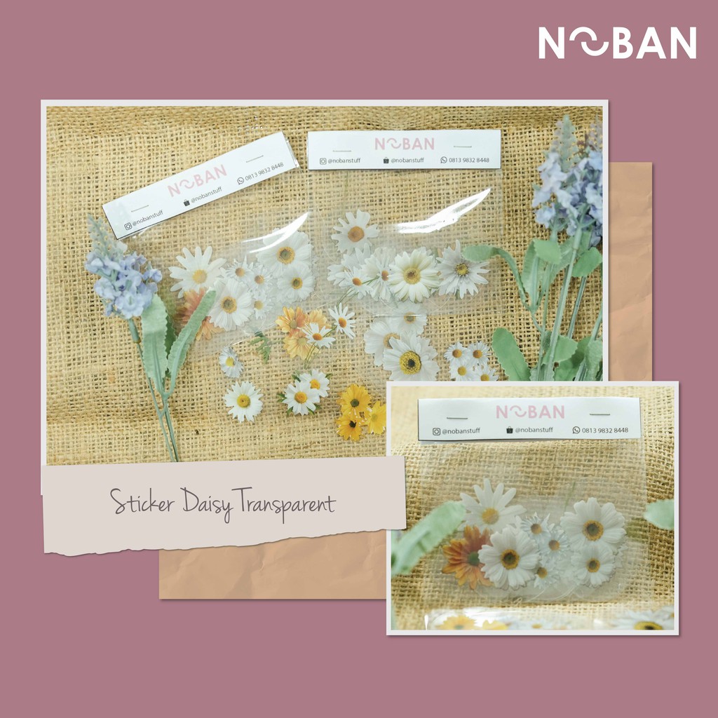 Jual Sticker Bunga Daisy Transparan | Shopee Indonesia