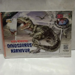 Buku Mewarnai Dinosaurus Karnivor