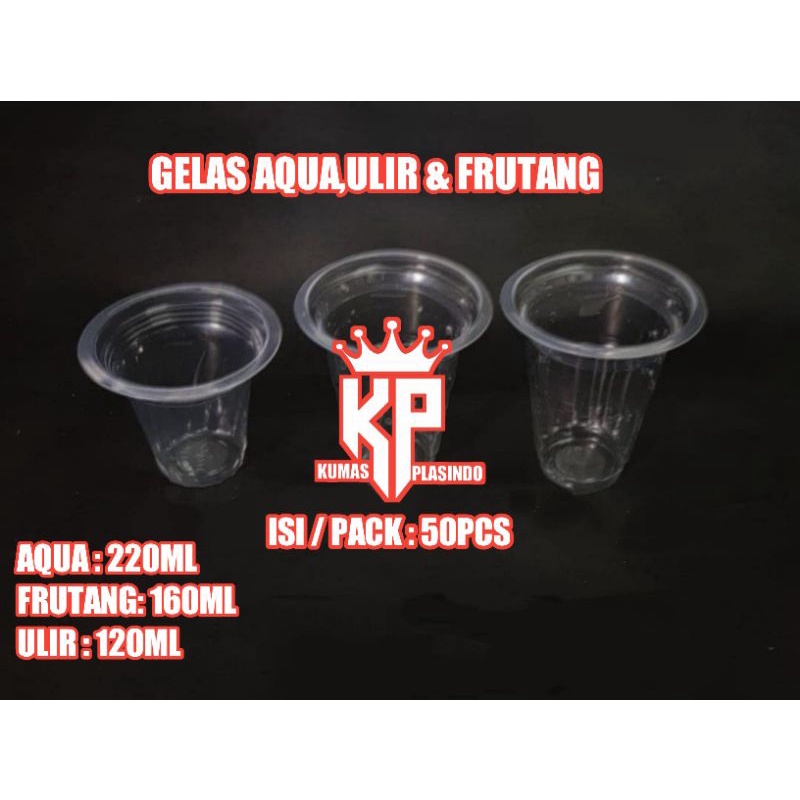 Jual isi 50pcs Gelas Aqua,Ulir,Frutang | Shopee Indonesia