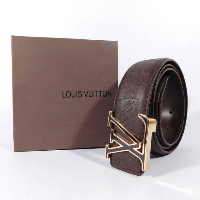 GESPER IKAT PINGGANG PRIA IMPORT BRANDED, GESPER LUIS VUITTON LV 13 BLACK