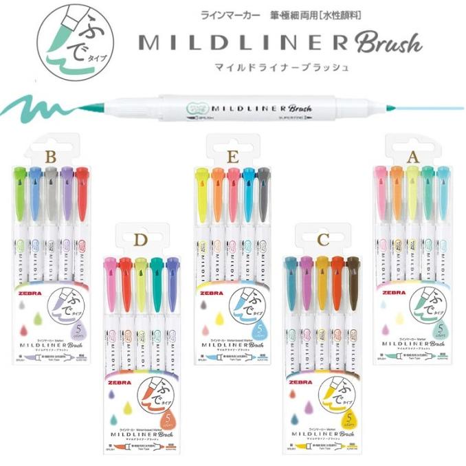 Jual Zebra Highlighter MildLiner Brush / midliner ORIGINAL jepang ...