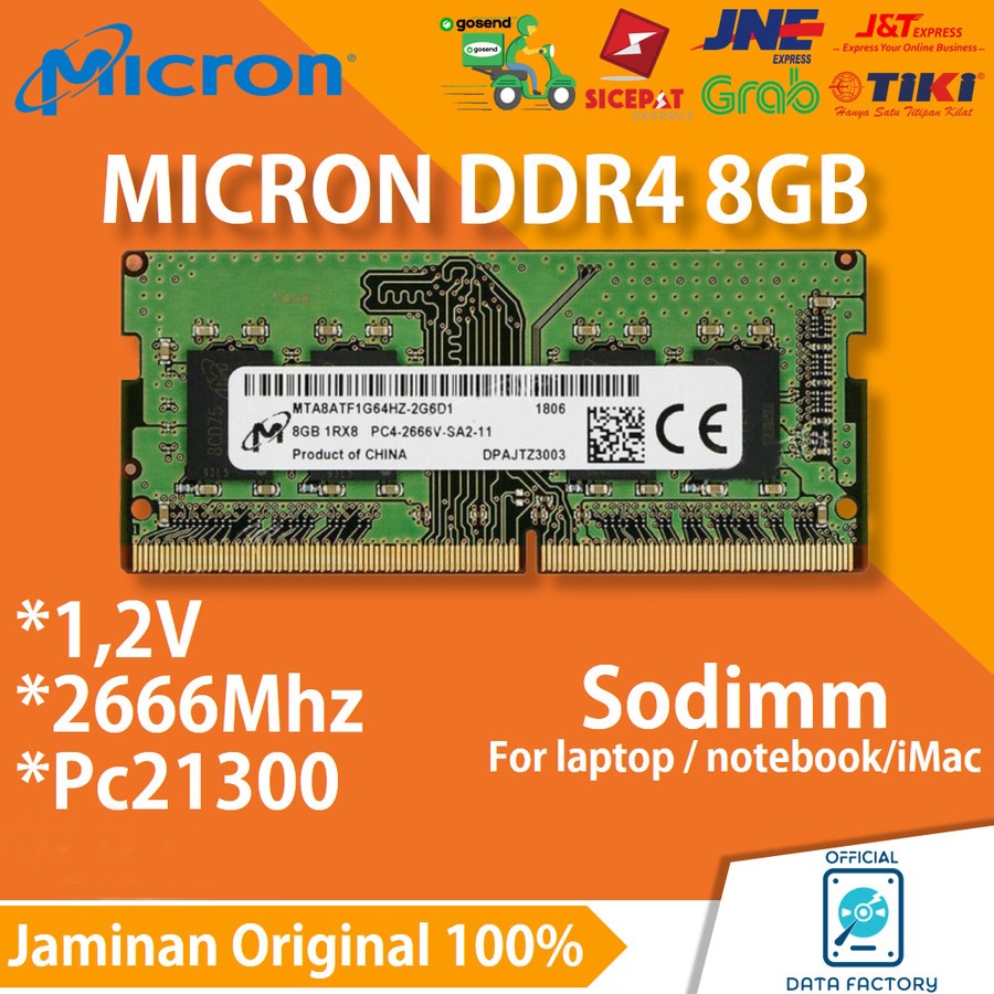 Micron DDR4 2666MHz 8GB*6 まとめ売り Micron 8GB DDR4 2666 MHz PC4-21300 SODIMM 260-Pin 1Rx8 Laptop