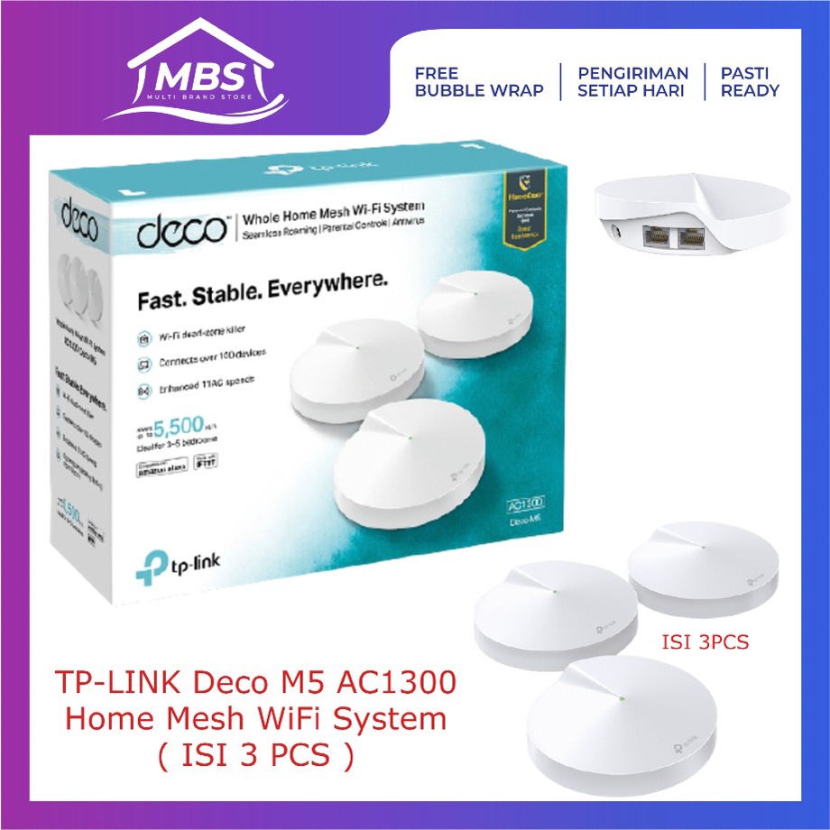 Jual Tp-link DECO M5 AC1300 Whole Home Mesh Wi-Fi System Router TPLINK ...
