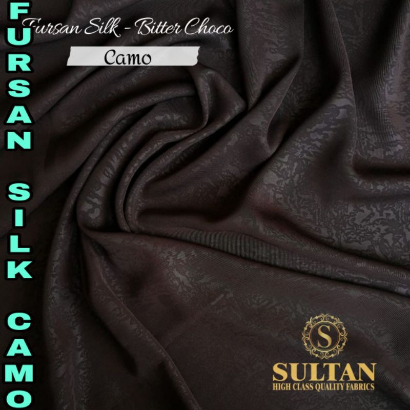 Jual Aneka Warna Kain Abaya Sultan Fursan Silk Emboss Camo Harga Per M Cm Shopee