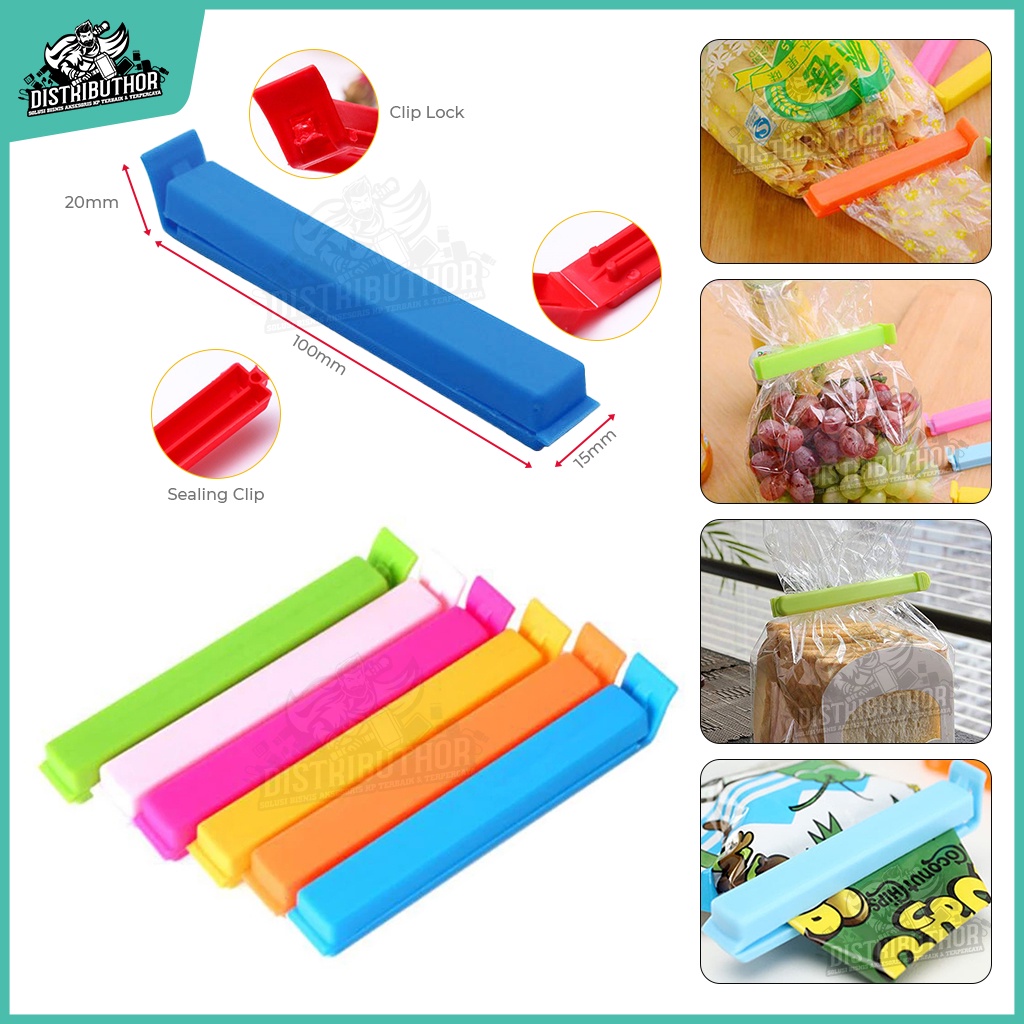 Jual Penjepit makanan snack food clip sealer segel bungkus cemilan klip ...