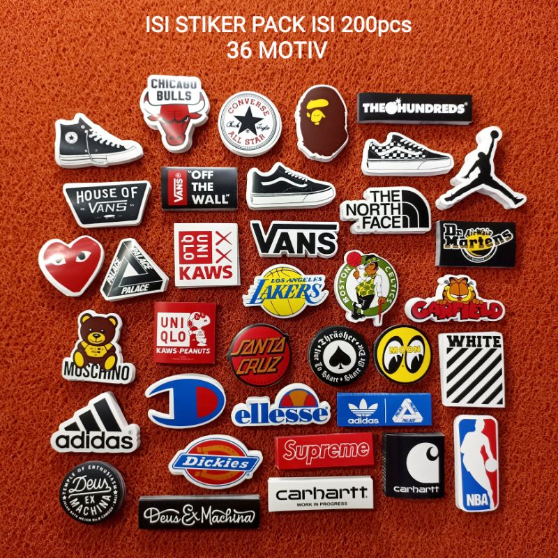 Jual STIKER PACK CLOTHING / HYPEBEAST ISI 200pcs BEST QUALITY | Shopee ...