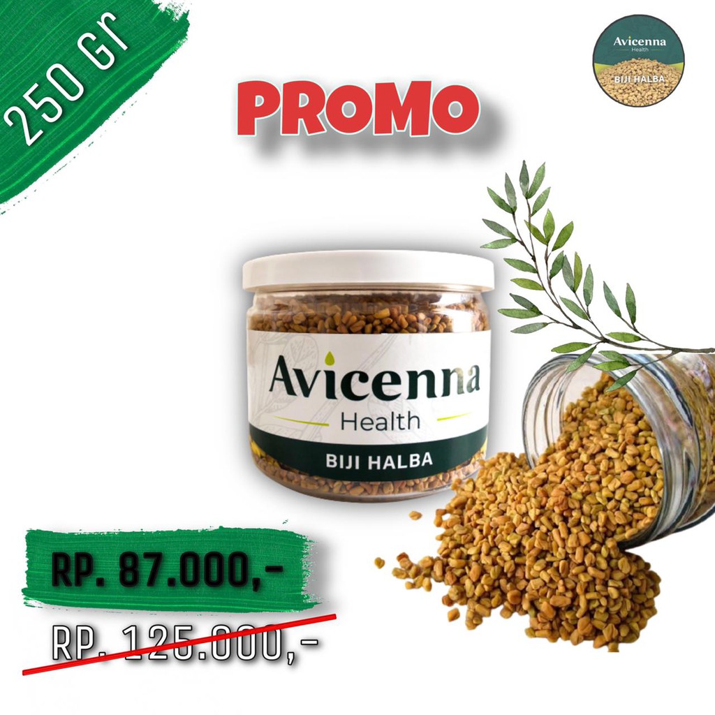 Jual Biji Halba Avicennahealt 250gr Fenugreek Seed Kelabat Hulbah