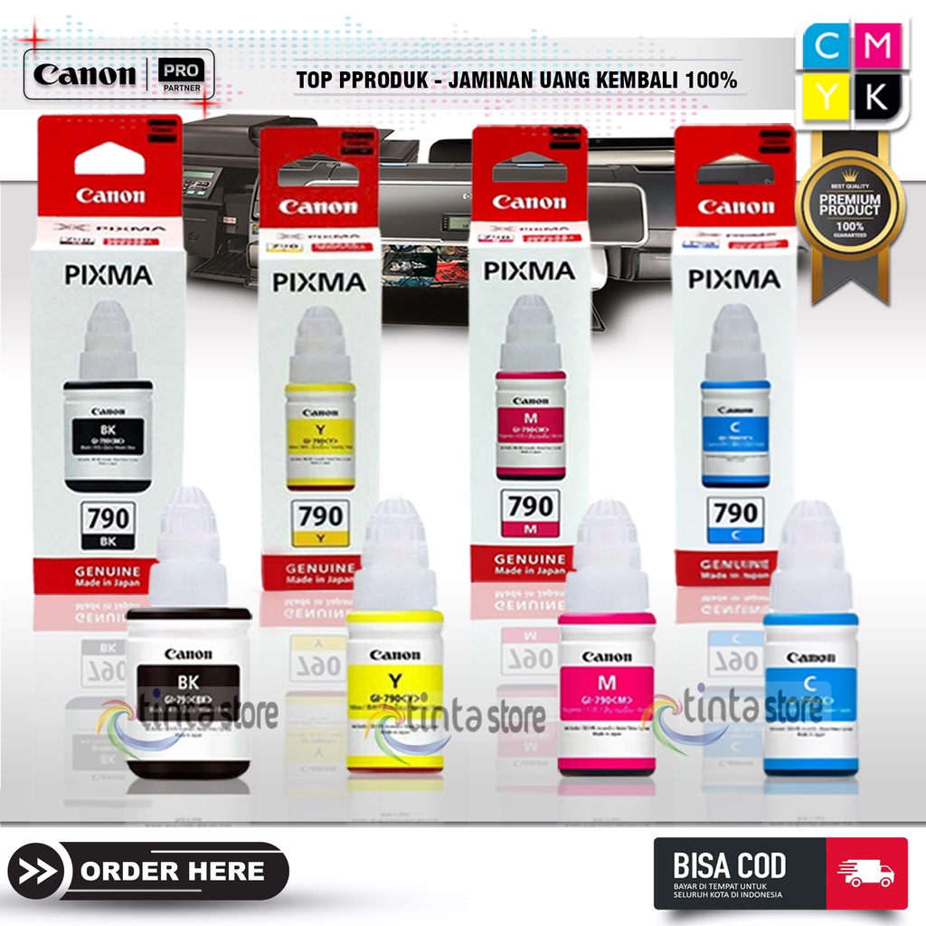 Jual Tinta Printer Canon Pixma 790 Series G1010 G2010 G1000 G2000 G3000 G4000 G3010 G4010