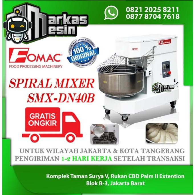 Jual Mesin Pengaduk Adonan Roti Spiral Mixer Fomac Smx Dn B Zyum Ofq Y Shopee Indonesia