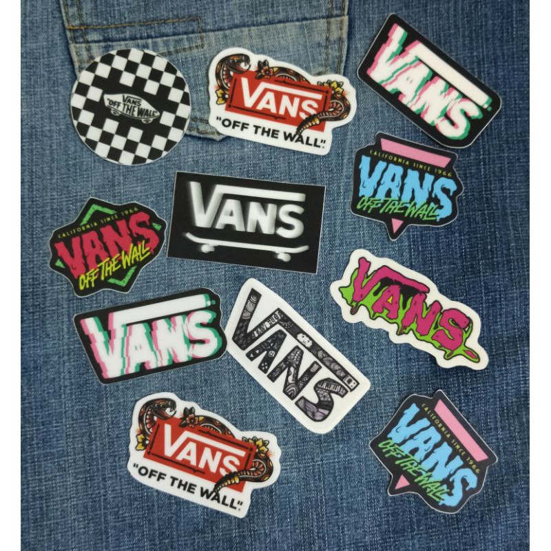 Jual Stiker distro Vans, tahan air, bahan Vinyl Printing plus laminasi ...