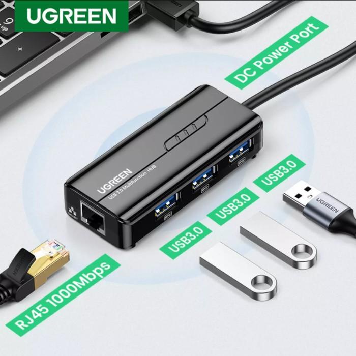 Jual Ugreen Adapter Ethernet Usb 3.0 To Lan Rj45 Usb Hub Ethernet ...
