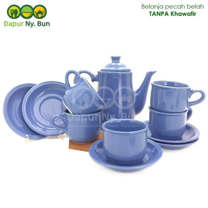 Jual Tea Set Nikura Coffee Set Teko Tutup 5 Cangkir 5 Saucer Shopee Indonesia 2352