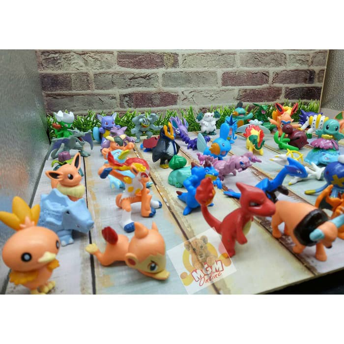 Jual PVC Pokemon Figures Pokemon karakter boneka pokemon miniature ...