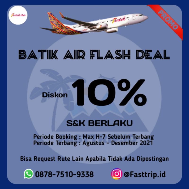 Jual Tiket Pesawat Batik Air Lion Air Wings Air Shopee Indonesia