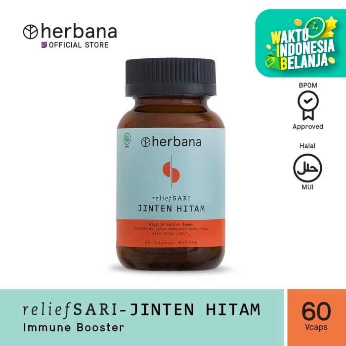 Jual Herbana Relief Sari Jinten Hitam 60 Kapsul Shopee Indonesia