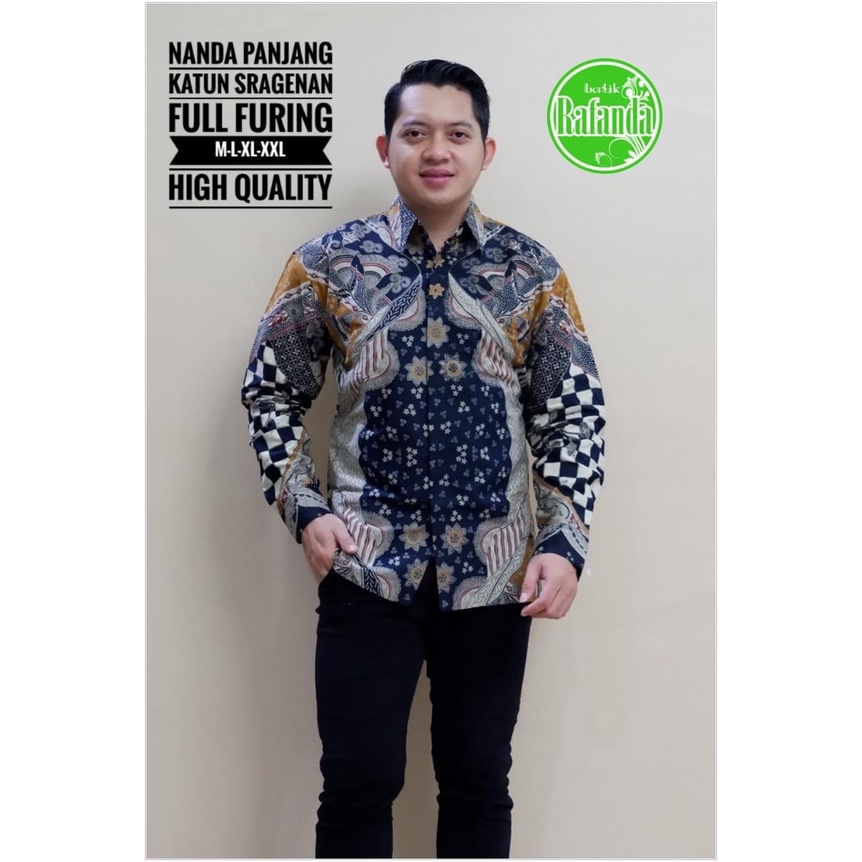 Jual DISKON BESAR NANDA KEMEJA BATIK SOLO PRIA LENGAN PANJANG LAPIS ...