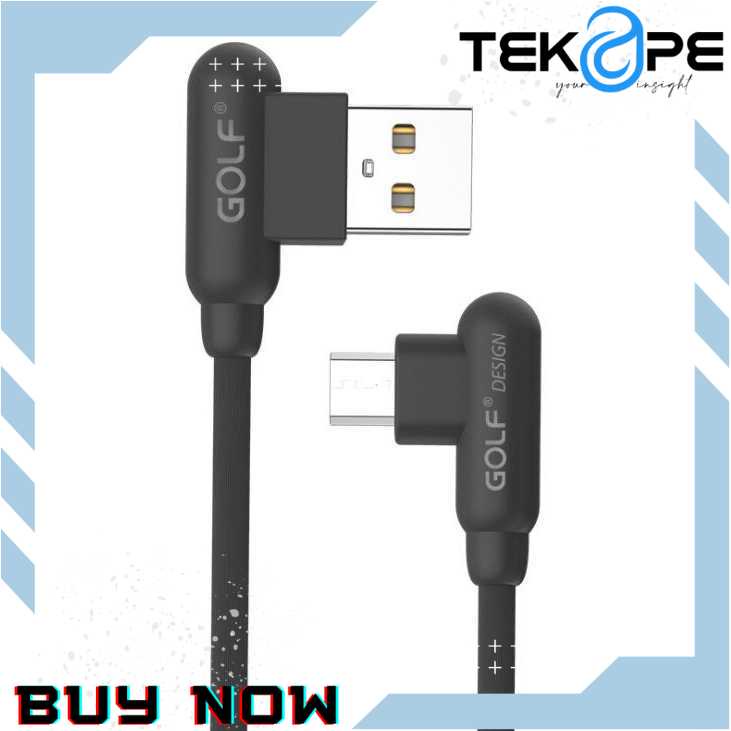 Jual Golf Kabel Charger Micro USB L Shape - GC-45 - TKP | Shopee Indonesia