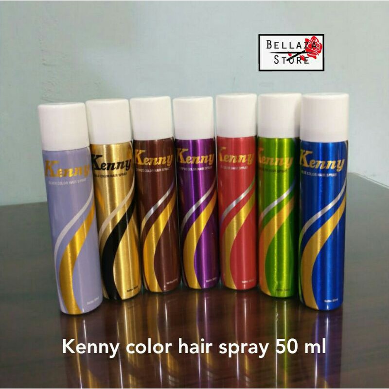 Jual Hair Spray Warna Non Permanen Kenny / Hair Spray Color Shopee