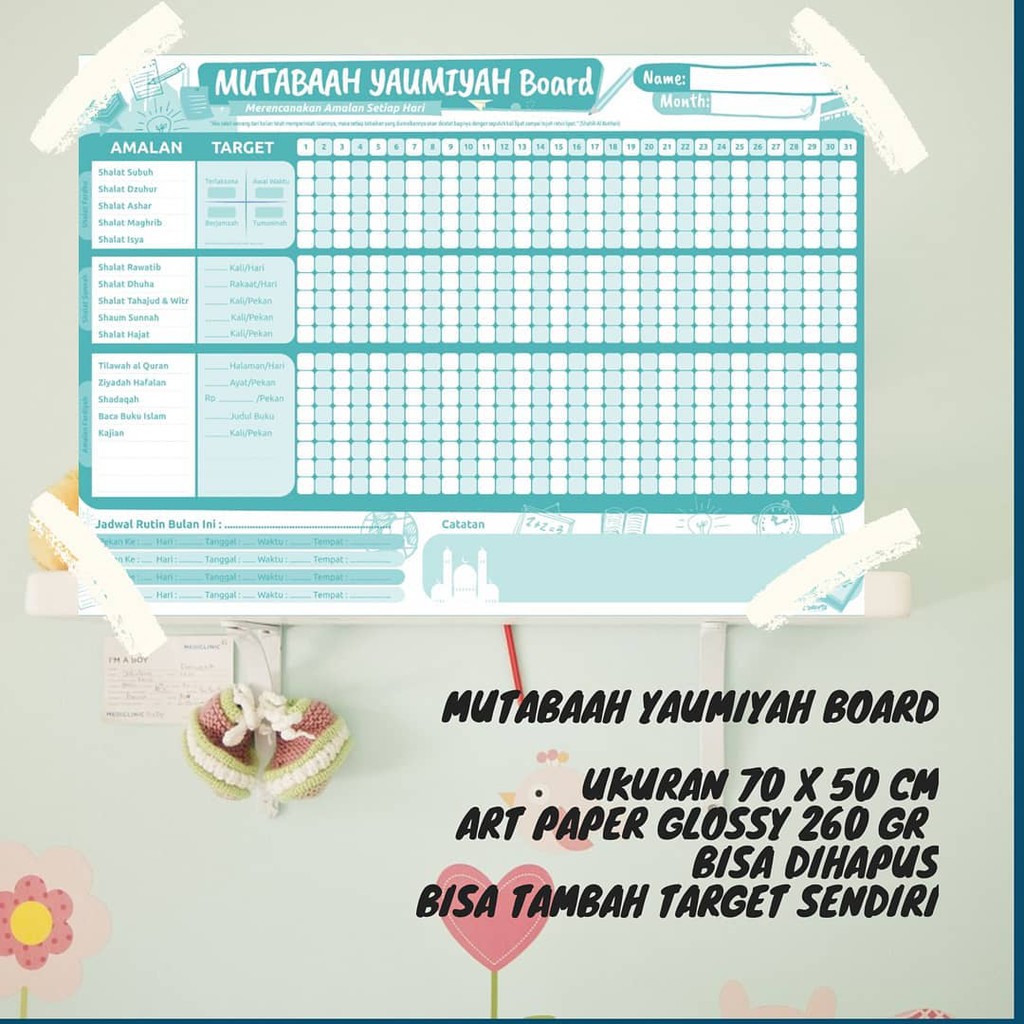 Jual Mutaba'ah Yaumiyah Board | Shopee Indonesia