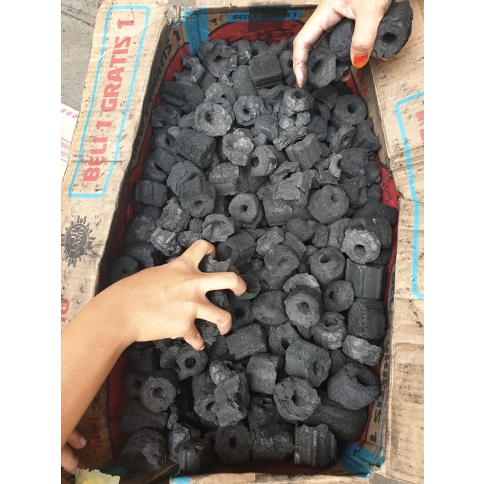 Jual Arang Briket Sawdust (9KG) BBQ Charcoal Serbuk Kayu Hexagonal 5 ...