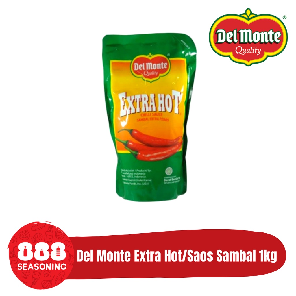 Jual Del Monte Extra Hot Saus Sambal 1kg Shopee Indonesia